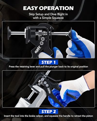 OMT Single Dual Brake Caliper Compressor for Brake Pads Black - style: Single&Dual Piston