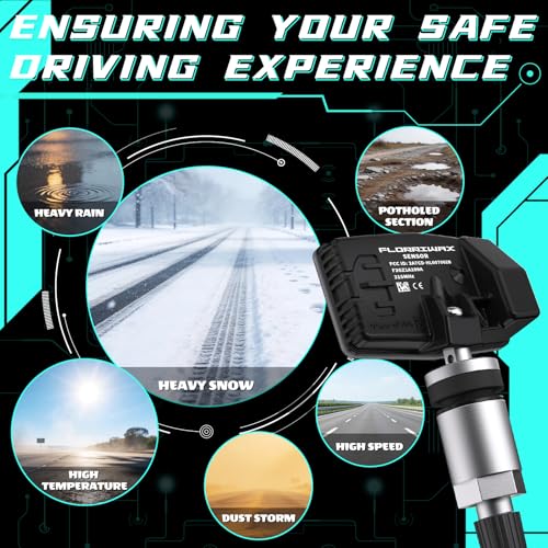 TPMS Sensor, Ford 315Mhz Tire Pressure Monitoring Sensor (4Pcs) - size: F2GZ1A189A