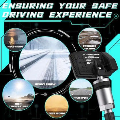 TPMS Sensor, Ford 315Mhz Tire Pressure Monitoring Sensor (4Pcs) - size: F2GZ1A189A