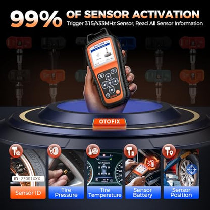 OTOFIX TireGO 808 TPMS Programming Tool, 2026 Upgrade Wi*Fi TPMS Scan Tool Relearn Activate All TPMS Sensors, TPMS Diagnostics&Reset, One Click Free Updating, Lifetime Update