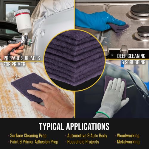 Dura-Gold 6" x 9" Purple Medium Fine 600 Grit General Purpose Scuff Pads - color: Purple