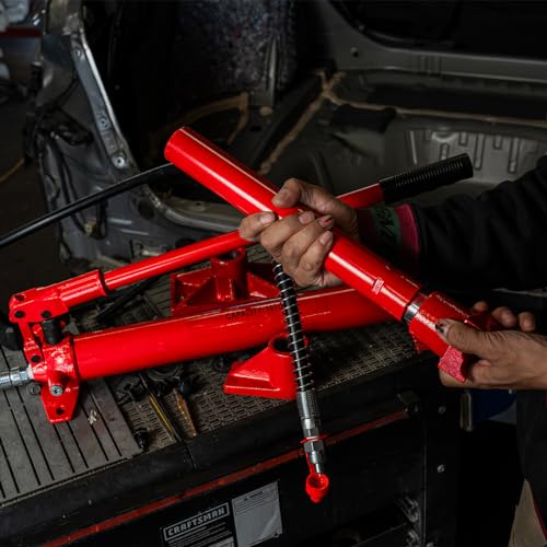 Stark 10 Ton Porta Power Hydraulic Jack Ram Automotive Car Autobody Frame Repair Tool Equipment with Case