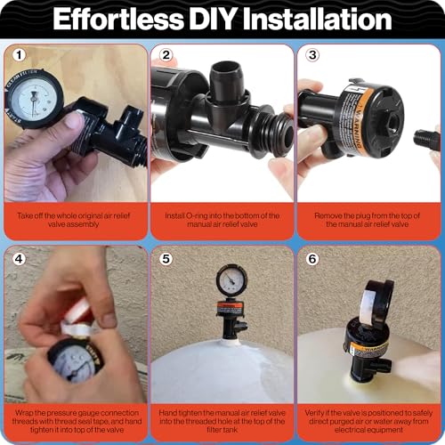 Swimables 98209800 Air Relief Valve Compatible with Pentair Pool Filter | Compatible with Pentair Pool Products FNS, Clean and Clear, Quad DE and 2000/4000 Series Filters - style: Air Relief Valve
