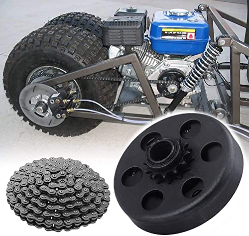 Go Kart Clutch 5/8 Bore 35 Chain 11 Tooth Sprocket for Go Kart Mini Bike - size: 5/8" Bore 11T & 35 Chain