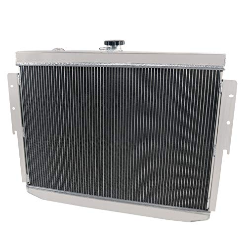 62MM 4 Row Core All Aluminum Radiator compatible with 1973-1978 Dodge Charger Chrysler Mopar V8 Big Block
