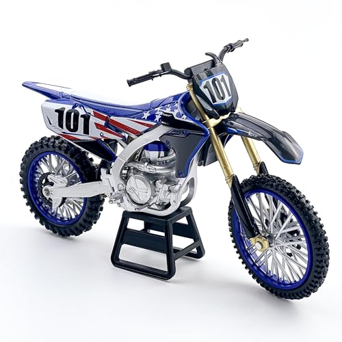 OEVTVR Dirt Bike Motorcycle Model – 1:12 Scale Diecast No. 101 Motocross Motorbike with Realistic Details, Alloy Body, Display Gift for Enthusiasts