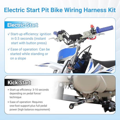 EOPOAYI Pit Bike Wiring Harness Electric Start for 110cc 125cc TaoTao ATV