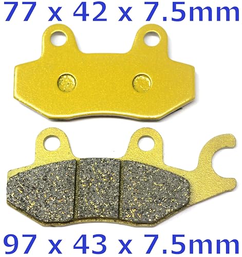 Front Rear Brake Pads for HISUN 400 450 500 550 700 750 800 1000 15-16 505 - color: Semi-Sintered