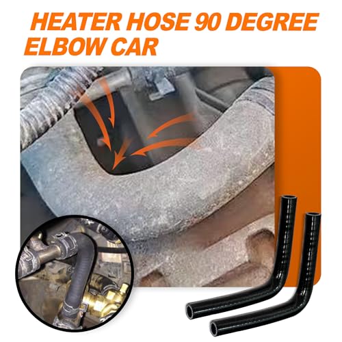 2Pcs 5/8'' (16mm ID) 90 Degree Elbow Heater Hoses