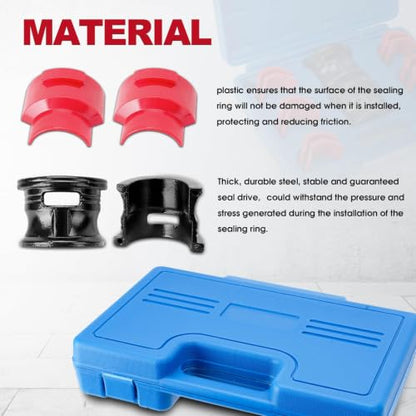 14 Pcs/Set Universal Motorcycle Fork Seal Driver Kit - 35/36, 40/41, 42/43, 45/46, 47/48, 49/50mm, Removal Installer Tool