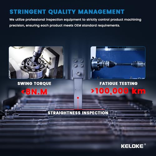 KELOKE CV Axle Shaft Assembly Compatible with Audi & Volkswagen