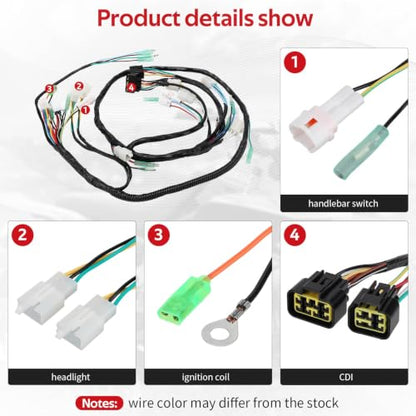 3GD-82590-40-00 Wire Wiring Harness for Yamaha Warrior 350 YFM350 X 1997 1998 1999 2000 2001