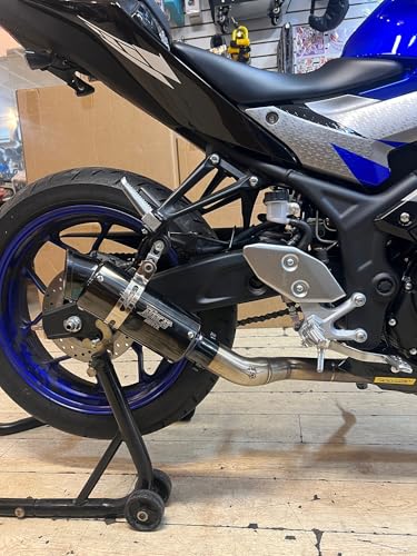 Slip On Muffler Exhaust Mid Pipe For YZF-R3 MT-03 2015-2024