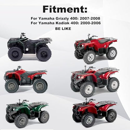 84.5MM Cylinder Piston Gasket Top End Kit Set Compatible with Yamaha Kodiak 400 Grizzly 400 Big Bear 400 YFM400