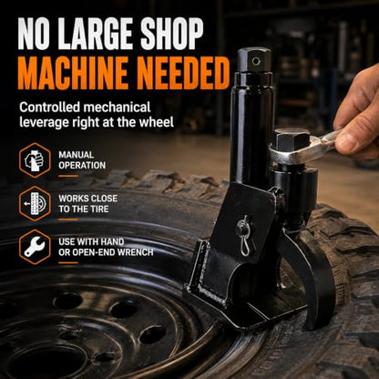 Tire Bead Breaker Tool for ATV, UTV, Tractor & Small Tire Service - color: Black