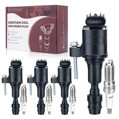 UF491 Ignition Coils & Spark Plugs Tune Up Kit, 4 Pack - size: UF491 & Spark Plugs