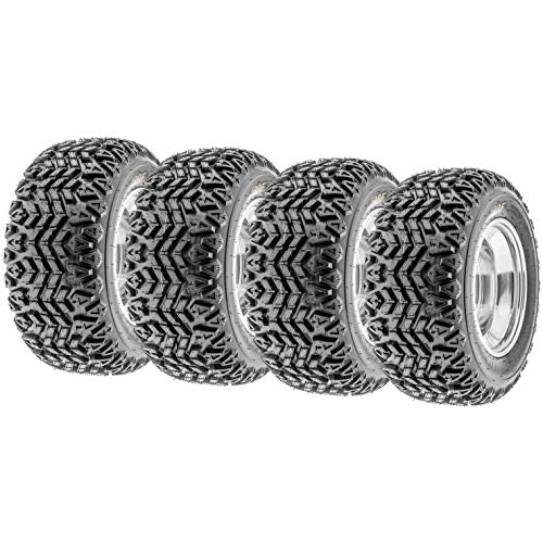 Set of 4 SunF G003 all-terrain 22x11-10 Front & 22x11-10 Rear ATV UTV Golf-Cart Turf Trail Tires, 4 Ply, Rim(s) NOT included
