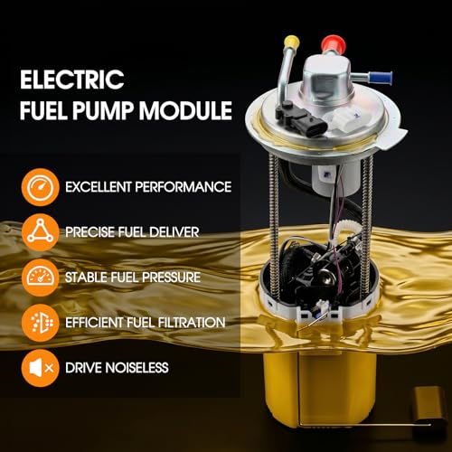 Electric Fuel Pump Module Assembly E3609M with Pressure Sensor Fit for Chevrolet Silverado & GMC Sierra 1500 2500 HD Classic, 2004-2007, 4.3L, 4.8L, 5.3L, 6.0L, 8.1L, Replace#FG0392, Sending Unit