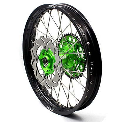 KKE 18'' 21'' Enduro Spoked Wheels For KAWASAKI KX125 / KX250 1993-2002 Discs Complete Rims Set