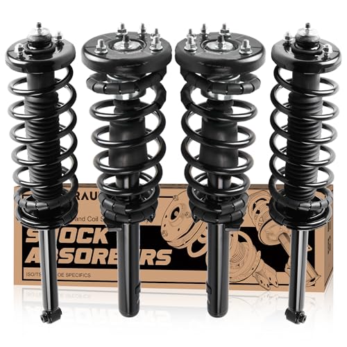 KUIPERAUTO Front and Rear Complete Strut Coil Spring Assembly Compatible for 1998-2002 Honda Accord 171299 171691 (4PCS) - size: 2X Front and 2X Rear, style: 1998-2002