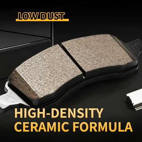 Front Brake Pads Compatible with 2006-2007 Buick Rainier;Chevrolet Colorado/Trailblazer/Trailblazer EXT;GMC Canyon/Envoy/Envoy XL;2006-2008 Isuzu Ascender;2006-2009 Saab 9-7x(D1169) - color: HZ1169
