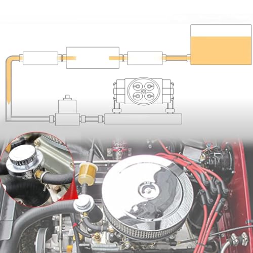 Manual Adjustable Fuel Pressure Regulator 1-5 PSI - size: Half set