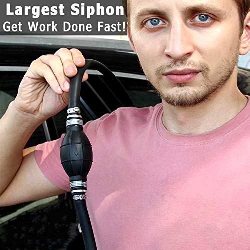 High Flow Siphon Pump, Gasoline Oil Water Fuel Diesel Transfer