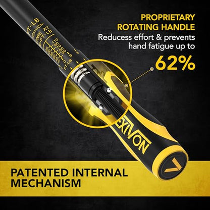 LEXIVON Torque Wrench, 3/8-Inch Drive, Dual Scale 20-120 FT-LB (27.1-162.7 N·m), Premium Rubber-Grip Handle, Deluxe Hybrid Case (LX-TW38) - size: 3/8"DR. 20–120 FT-LB
