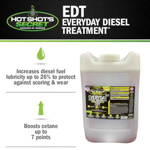 Hot Shot's Secret Everyday Diesel Treatment EDT, 5 Gallon - size: 640 Fl Oz (Pack of 1)