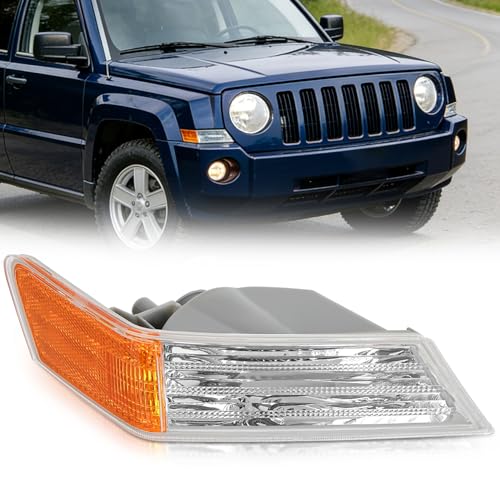 Nilight Front Turn Signals Light For 2007-2017 Jeep Patriot Passenger Side - color: Jeep Patriot Passenger Side Signals Light-Amber