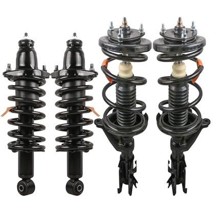 Front and Rear Struts Complete Assembly Compatible with 2001-02 Honda Civic - size: 171433 171434