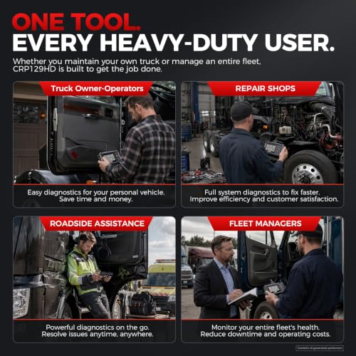 Launch CRP129HD Heavy Duty Truck Scanner with DPF Regen & 7+ Resets