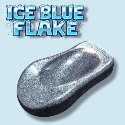 LiME LiNE Metal Flake Midcoat Automotive Grade Sparkle Spray Paint - No Equipment Needed - Finish with 2K Clearcoat (Ice Blue, 2. Spray Paint + 2K Clearcoat) - color: Ice Blue
