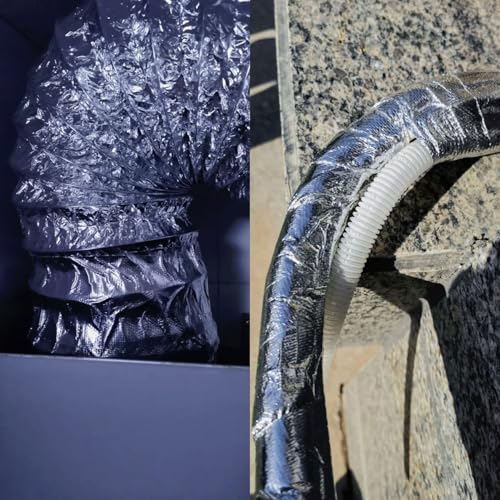 Silver Fynxir Self-Adhesive Aluminized Fiberglass Cloth Heat Shield Blanket/Wrap Sheet - 15"x48" Aluminum Backed Thermal Reflective Insulation Barrier , Firewall(Heat Resistant, Tape-Like Adhesion) - color: Silver, size: 15'' X 48''