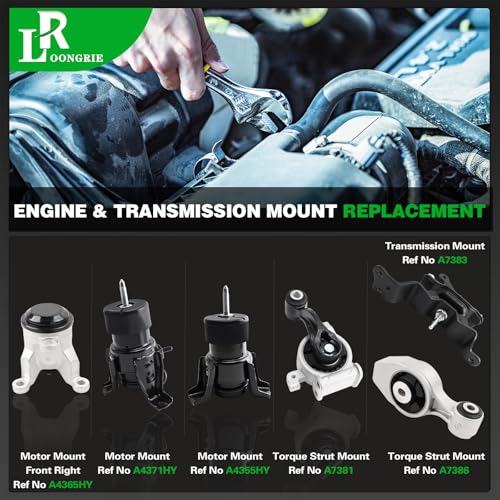 Engine Motor Mount Compatible with Murano 2015-2024 & JX35 2013 - size: A4355HY A4365HY A7381 A4371HY A7386 A7383