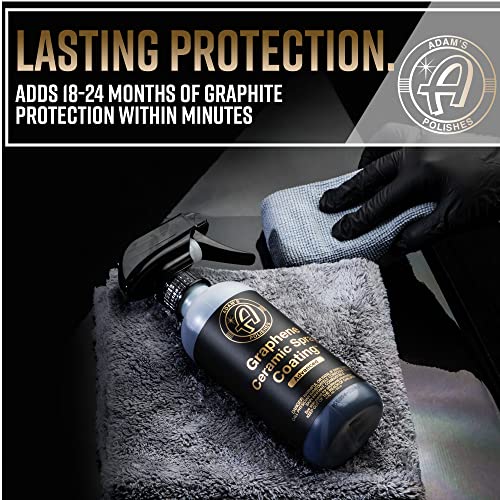 Adam's Polishes Advanced Graphene Ceramic Spray Coating - 18+ Months Sprayable Graphene Oxide Ceramic Coating for Cars, Boats, RV's & Motorcycle | Adds Extreme Gloss, Depth, Shine & Protection - style: Advanced 12oz