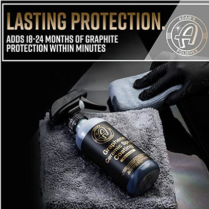 Adam's Polishes Advanced Graphene Ceramic Spray Coating - 18+ Months Sprayable Graphene Oxide Ceramic Coating for Cars, Boats, RV's & Motorcycle | Adds Extreme Gloss, Depth, Shine & Protection - style: Advanced 12oz