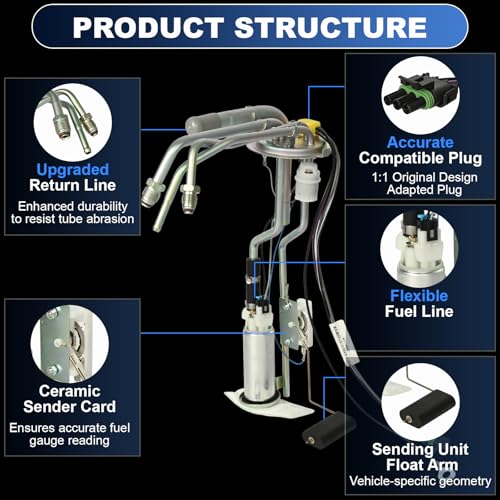E3621S NTLTPYY Electric Fuel Pump Module Assembly for 1988-1995 Chevy