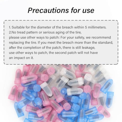 90PCS 3-Size Tire Repair Kit with Screwdriver - color: 3 Size/90PCS