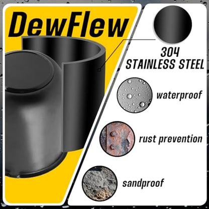 4Pcs 3.19" Stainless Trailer Wheel Center Caps, 3.62" H Matte Black - color: Matte Black, size: 3.19" Hub 3.62"H