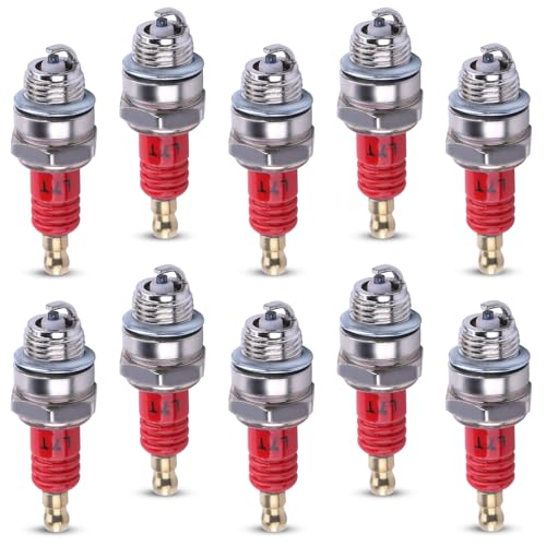 10PCS L7T Spark Plug Replacement for 47CC 49CC 50CC 2-Stroke Engine and for NGK BPMR7A, Fits for Husqvarna Chainsaw Trimmer Lawn Mower Trimmer - color: 10pcs