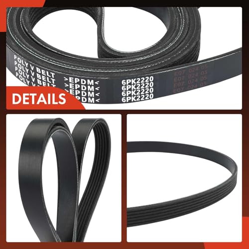 A-Premium Serpentine Belt 6-Rib 87.34 In