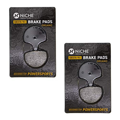 NICHE Front Rear Brake Pad for Harley-Davidson 44063-83D 43957-86F Organic - size: Organic