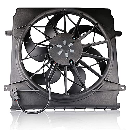 MOSTPLUS - 55037692AB - Radiator Cooling Fan Assembly with Motor - Compatible with 2004-2007 Jeep Liberty 2.4L 3.7L - style: 2004-2007 Liberty