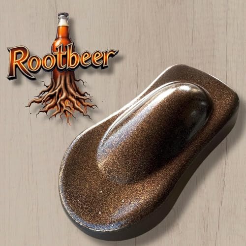 LiME LiNE Metal Flake Midcoat Automotive Grade Sparkle Spray Paint - No Equipment Needed - Finish with 2K Clearcoat (Rootbeer Brown, 1. Spray Paint Only) - color: Rootbeer Brown