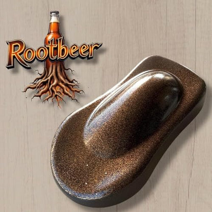 LiME LiNE Metal Flake Midcoat Automotive Grade Sparkle Spray Paint - No Equipment Needed - Finish with 2K Clearcoat (Rootbeer Brown, 1. Spray Paint Only) - color: Rootbeer Brown