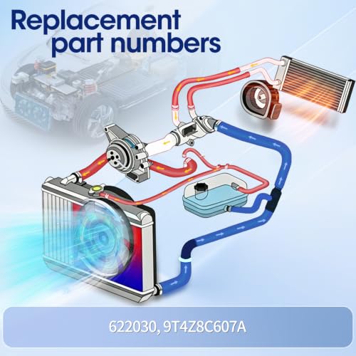 Engine Cooling Radiator Fan Assembly Fit for Ford Edge 2007-2014, Fit for Lincoln MKX 2007-2012, Reference Number 622030, 9T4Z8C607A - size: 622030, 9T4Z8C607A