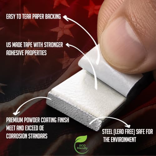 Wheel Accessories Parts 1/2 Oz. 0.50 Oz. Grey Low Profile Stick-On Adhesive EasyPeel Tape Wheel Balancing Weights 1.70 kgs 3.75 lb Box US Made Tape 120 Pcs per Box - size: 1/2 Oz Segment, style: 120 Pcs Silver