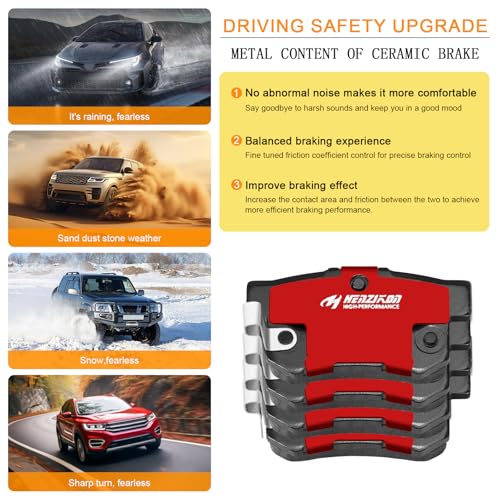 Ceramic Rear Brake Pads for Honda Accord,Civic - size: D537H