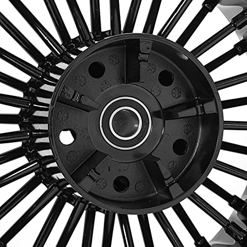 TOFR 16x5.5 Rear Fat King Spoke Wheel For Harley Touring Street Glide 09-25 - color: Gloss Black, size: Rear:16x5.5